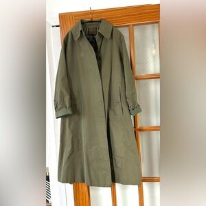 BURBERRY Vintage Overcoat Sage Green Small